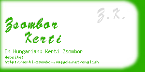 zsombor kerti business card